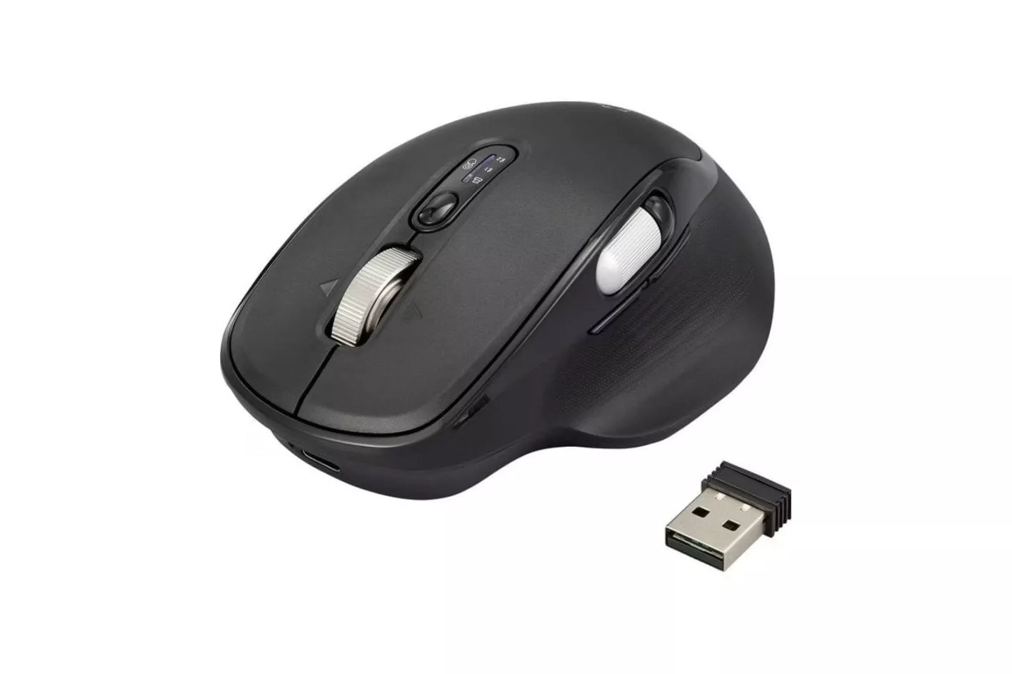 Rat&oacute;n Renkforce RF-WM-220 Bluetooth 4800 DPI Negro Ergonom&iacute;a Recargable