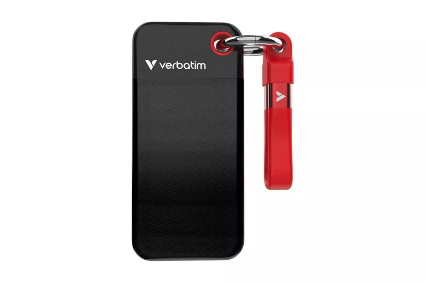 Disco Duro Verbatim Pocket SSD 0,13TB USB-C 1000MB/s rojo y negro
