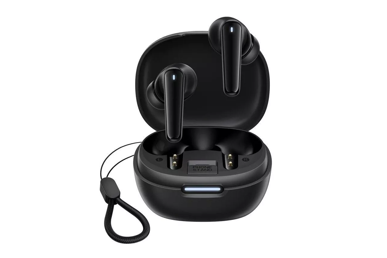Auriculares Blackview AirBuds 17 inal&aacute;mbricos Bluetooth 6.0 con cancelaci&oacute;n de ruido, IPX4, negro