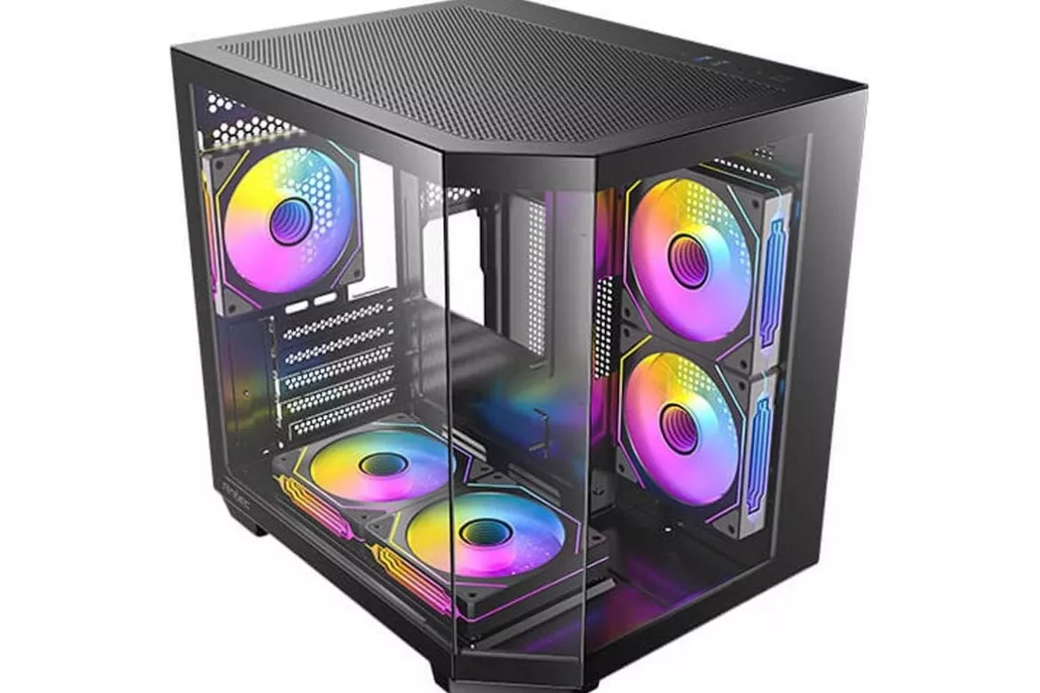 Caja PC MicroATX Antec CX M2 ARGB Compacta 5 Ventiladores Vidrio Templado