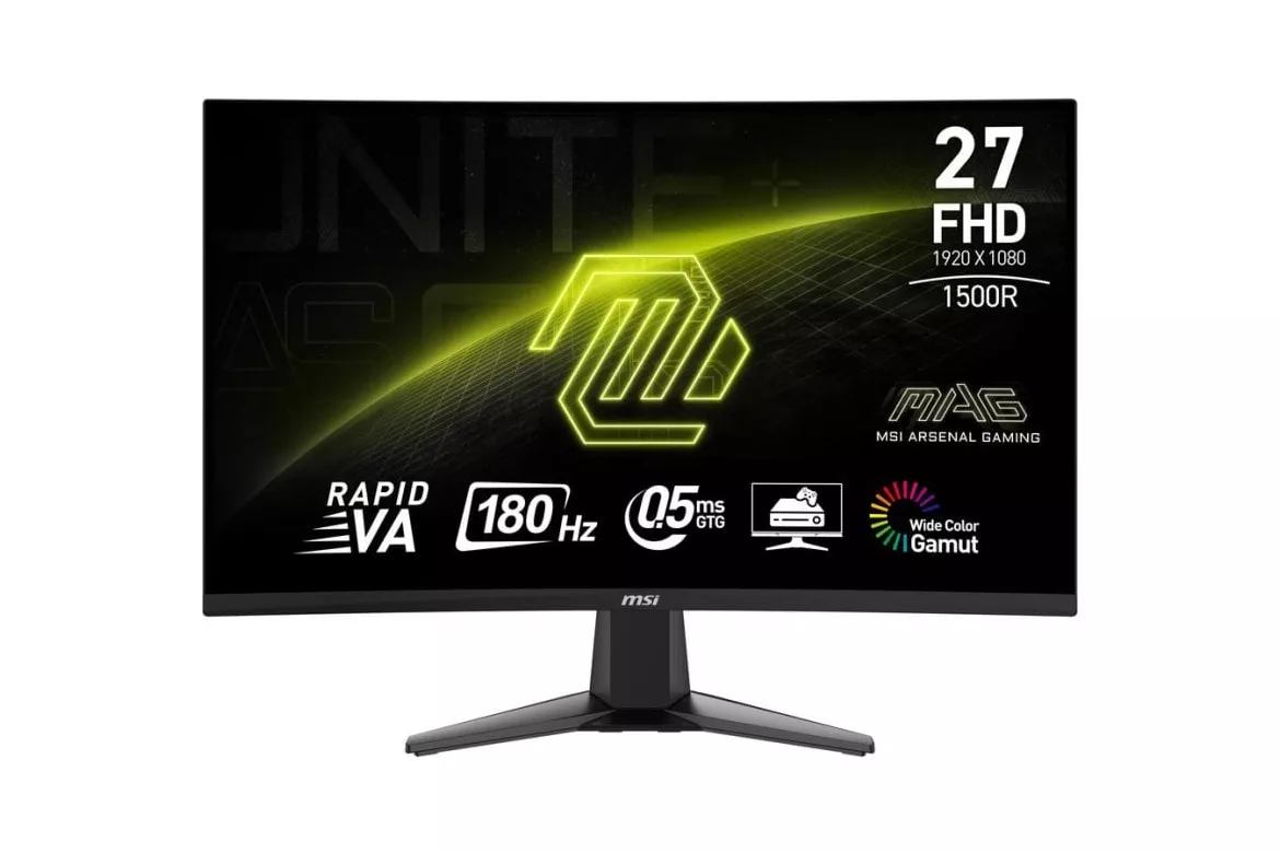 Monitor MSI MAG 27C6F 27" FullHD 180Hz VA Curvo 1ms