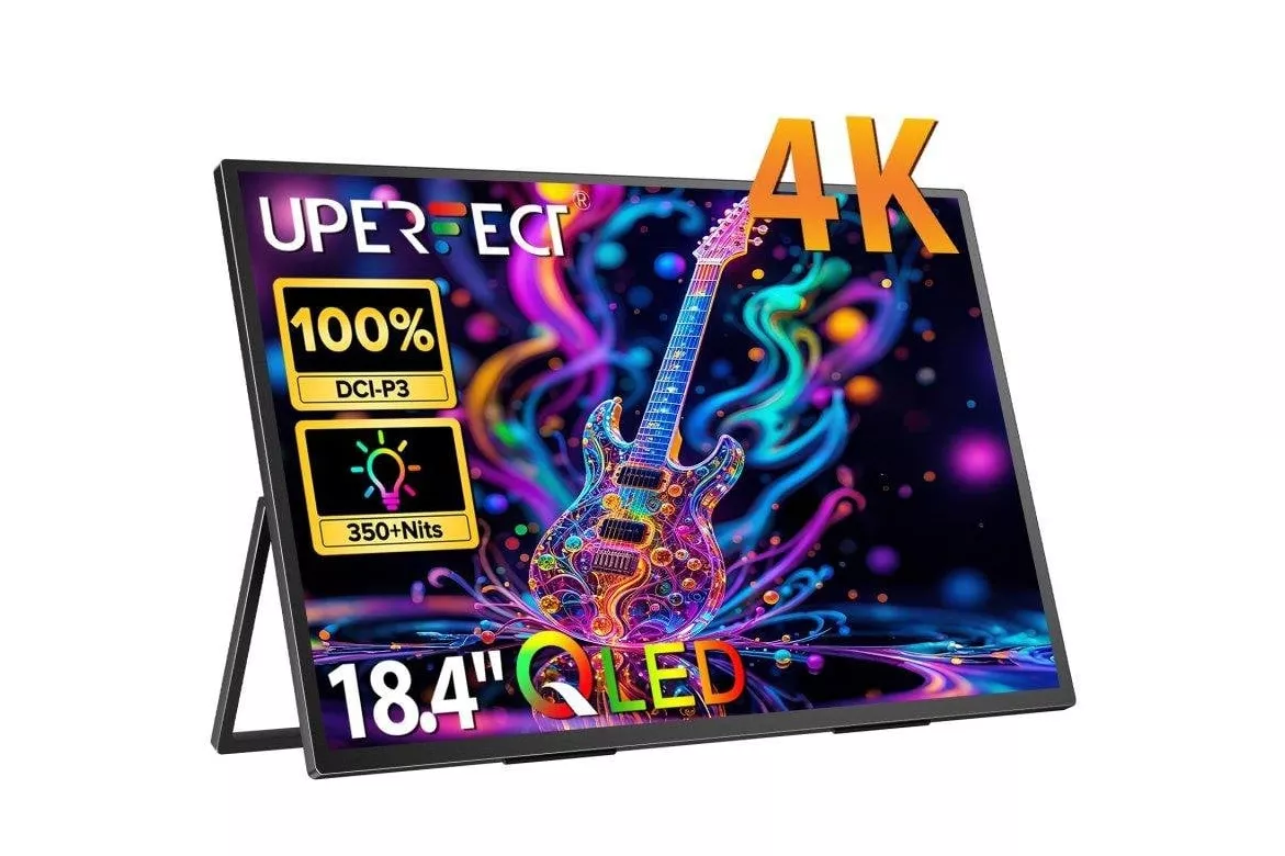 Monitor Uperfect 18,4" UltraHD 4K QLED HDR1000:1 port&aacute;til VESA antirreflejos