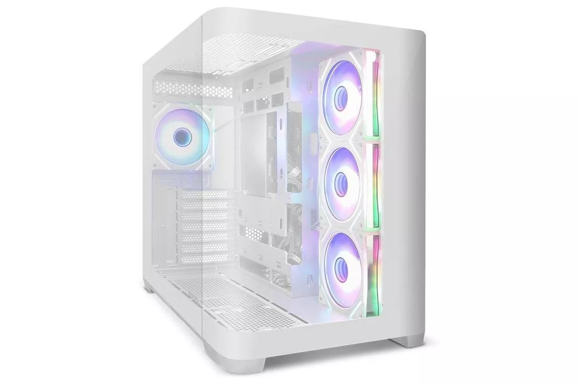 Carcasa Zolyd Krytera blanca miditower ATX con vidrio templado ARGB