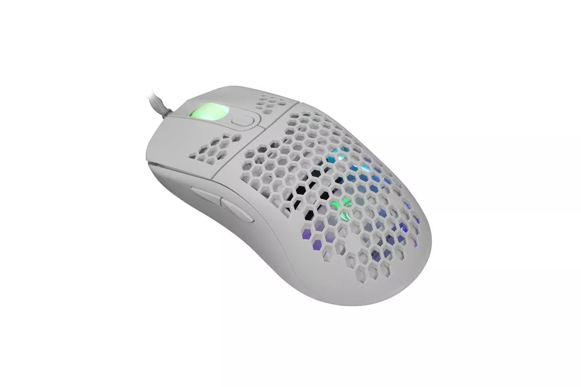 Rat&oacute;n White Shark GALAHAD White Ambidextro USB tipo A 7200 DPI Iluminaci&oacute;n RGB