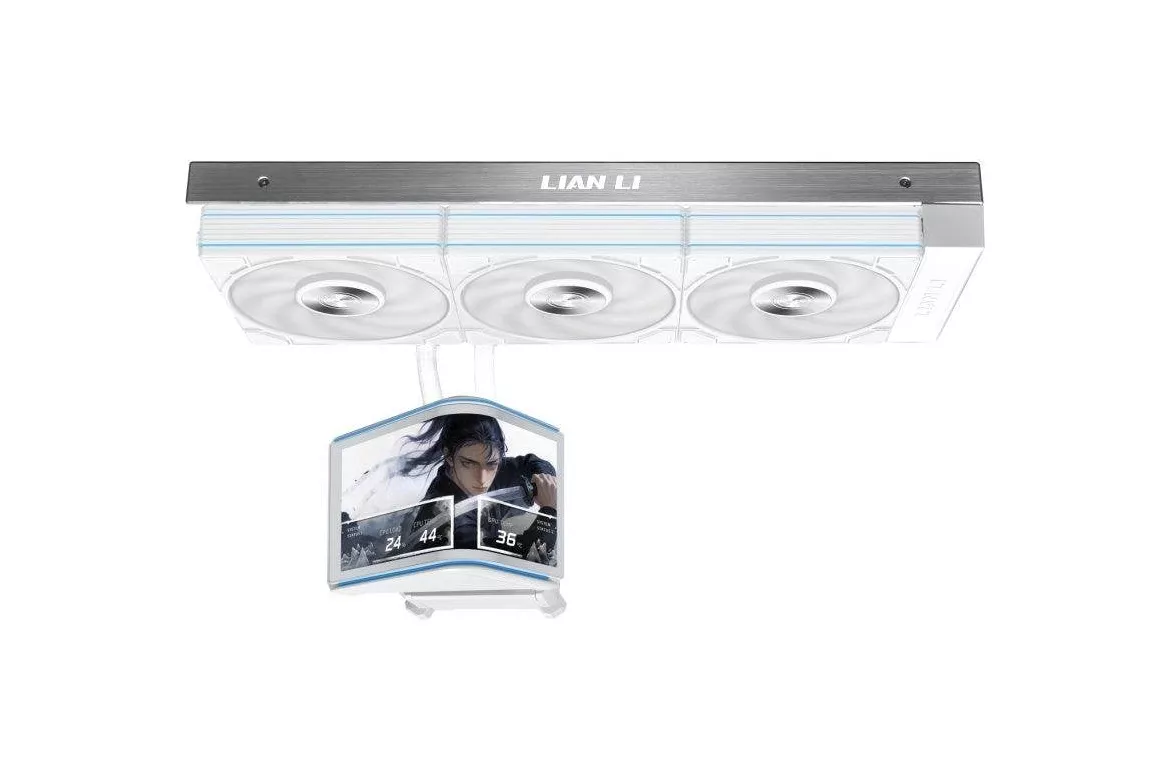 Refrigeraci&oacute;n L&iacute;quida Lian-Li HydroShift II OLED Curved 360mm Pantalla curva 3 OLED Ventiladores