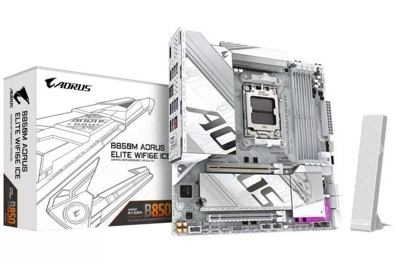 Gigabyte B850M AORUS ELITE WIFI6E ICE