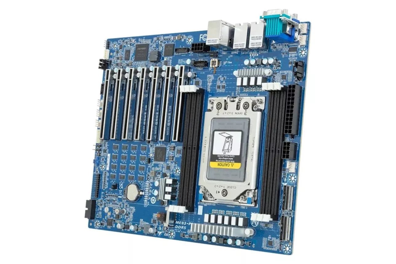 Placa Base Gigabyte ME03-PE0 AMD EPYC 8004 SP6 DDR5 ATX Sin Wifi