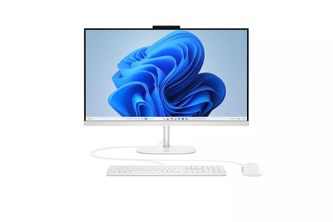Ordenador Todo en uno HP OmniStudio 27-cv0007ns AMD Ryzen 5 40 16GB 1TB SSD Radeon 27" Windows 11 Home Blanco