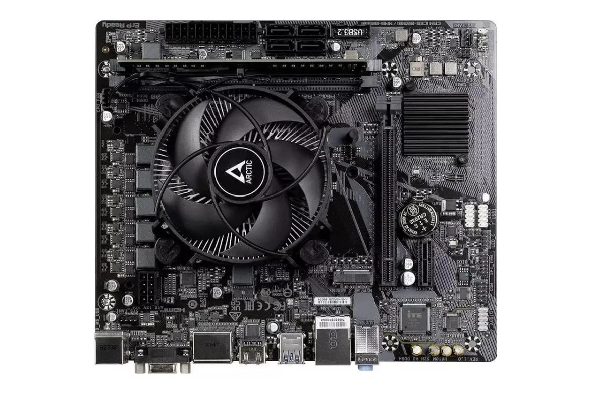 Placa base Renkforce CR-AS-00055 Intel H610 LGA 1700 DDR4 Micro ATX USB-A DisplayPort VGA