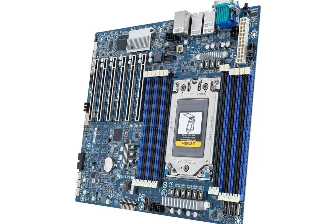 Placa Base Gigabyte ME03-CE0 AMD Socket SP6 DDR5 ATX 10GbE Broadcom BCM57416