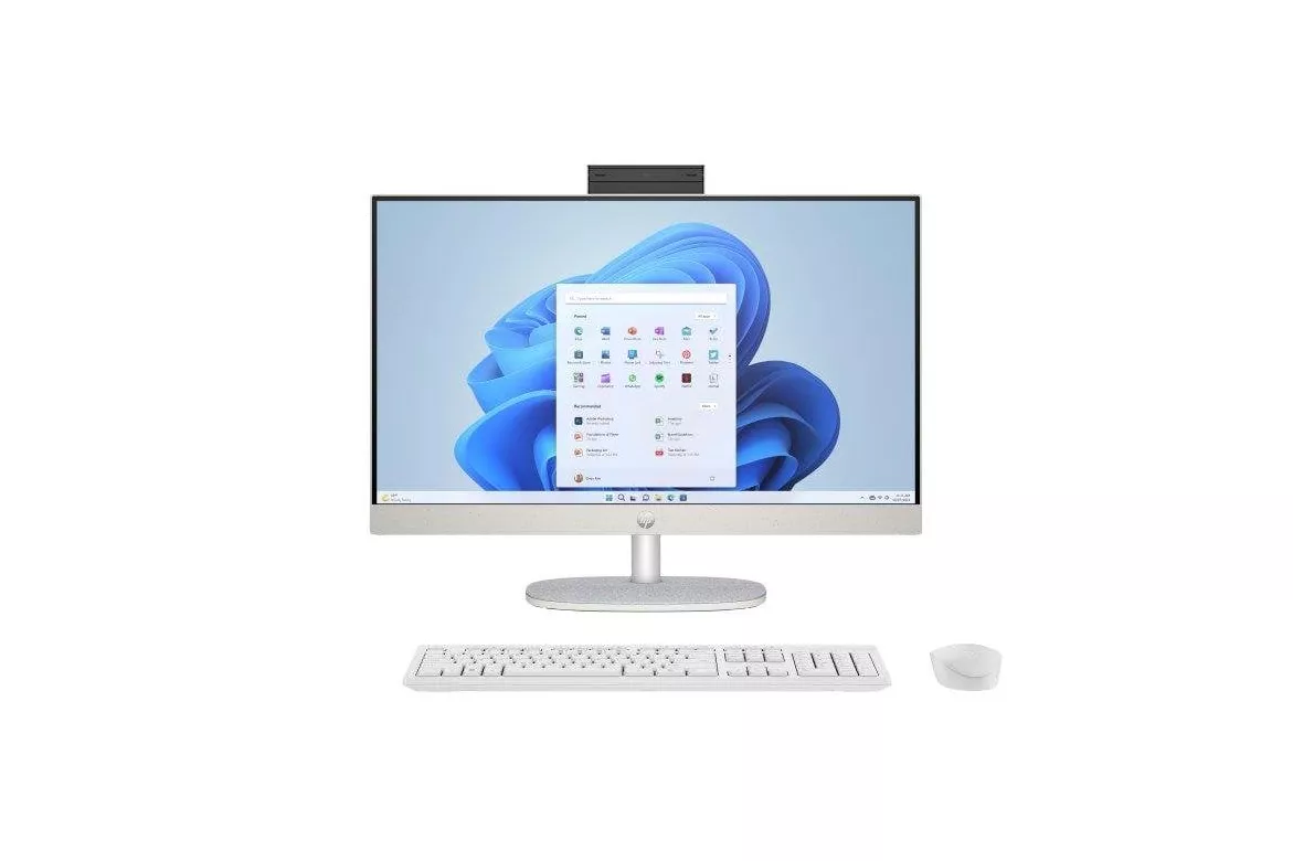 Ordenador Todo en uno HP 24-cr0178ns Intel Core i5-1335U 16GB 512GB SSD Iris Xe 23.8" Windows 11 Home Blanco