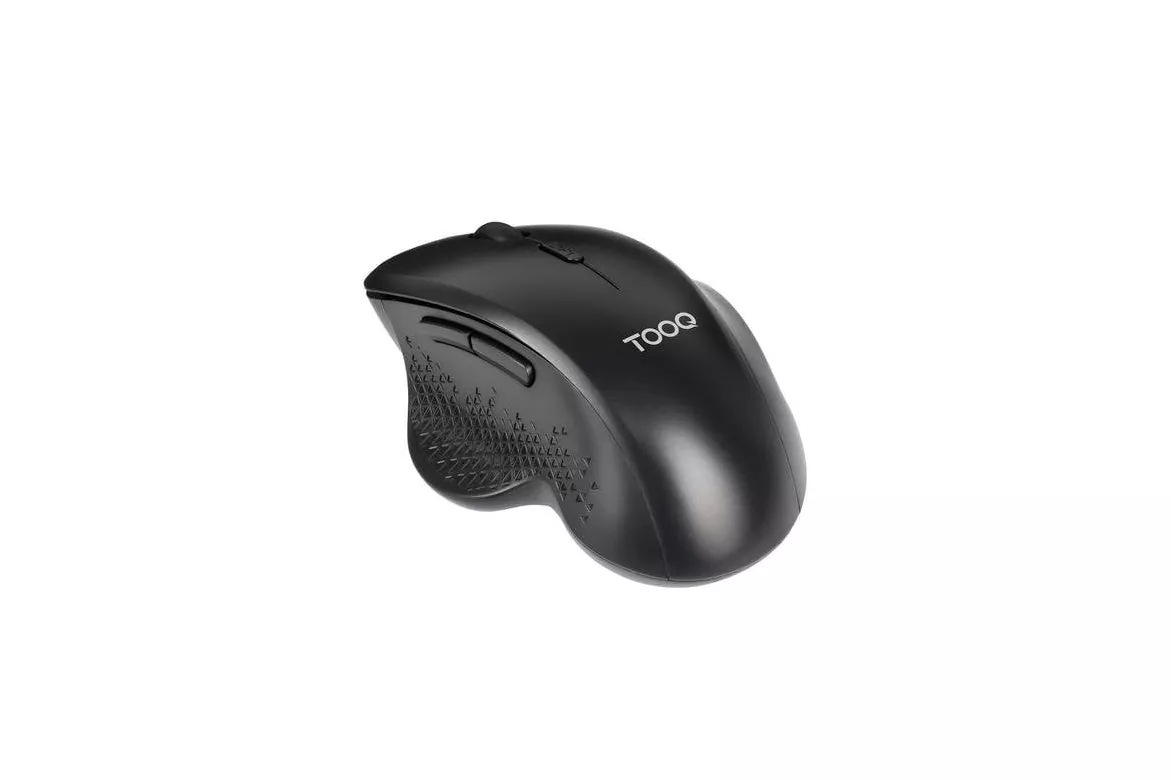 TooQ TQMWG-1105-B Rat&oacute;n inal&aacute;mbrico 1600 DPI Negro ergon&oacute;mico 6 botones