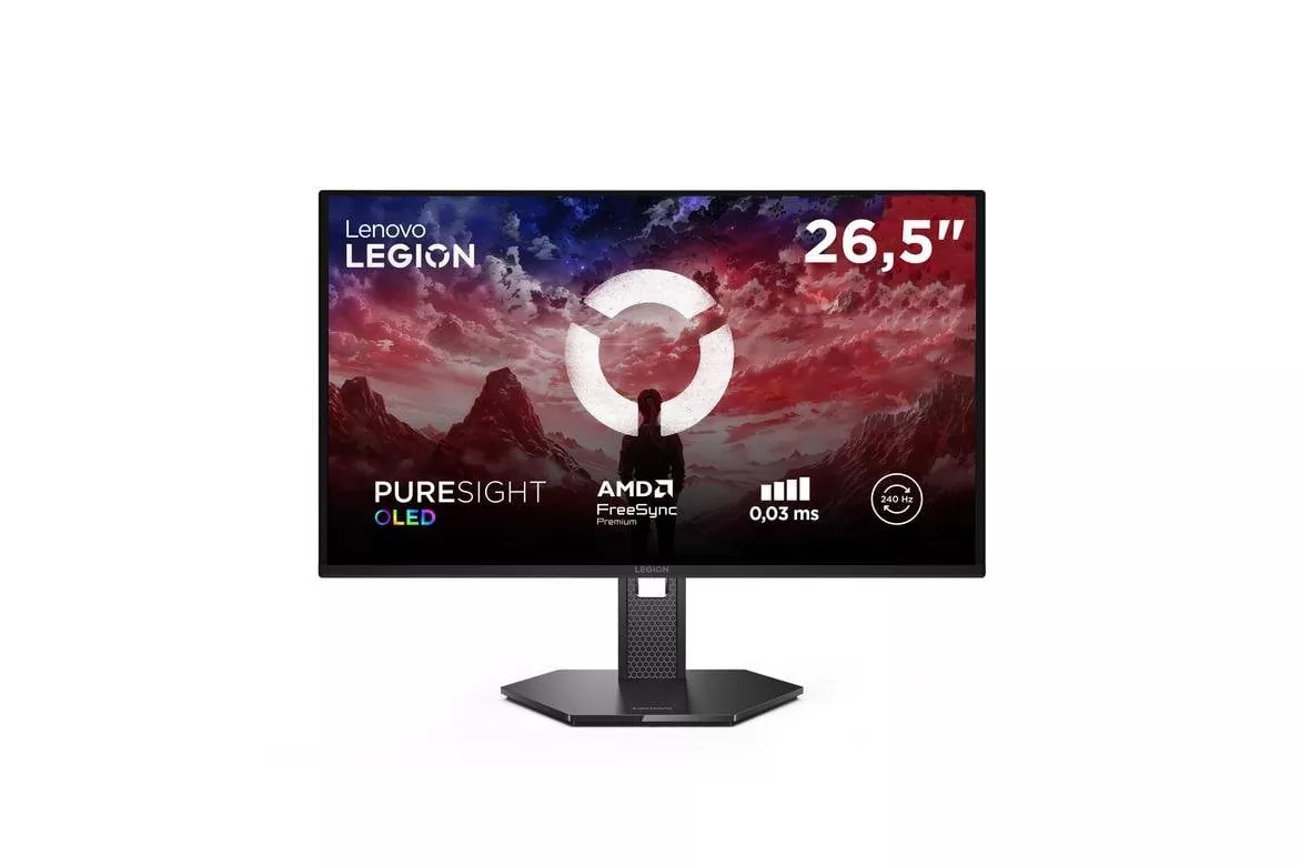 Monitor Lenovo Legion 27Q-10 26,5" Quad HD 240Hz OLED HDR10 FreeSync Premium Ajuste altura