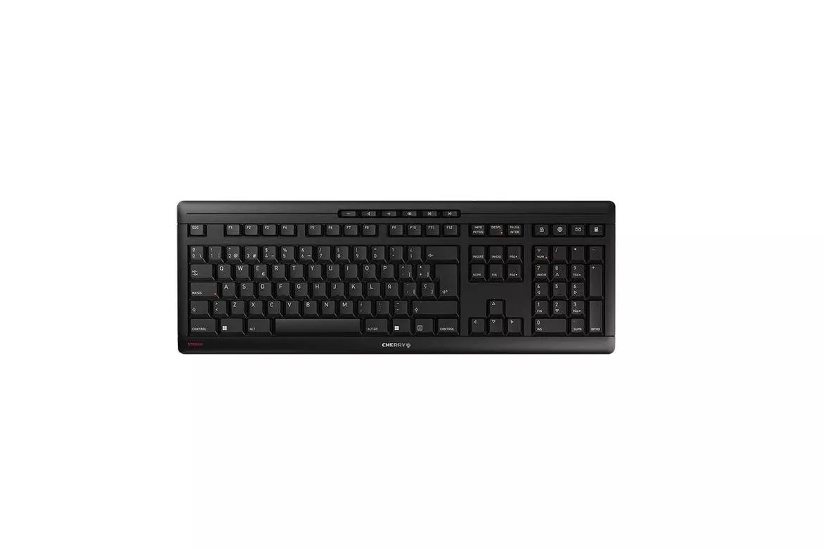 Teclado Cherry Stream Wireless de membrana completo con teclas multimedia