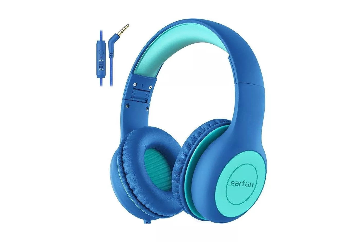 Auriculares Fargo con cable jack 3,5 mm para ni&ntilde;os, micr&oacute;fono y limitador de volumen