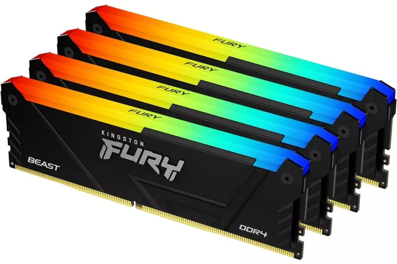 Kingston FURY Beast RGB DDR4 2666MHz 64GB 4x16GB CL16