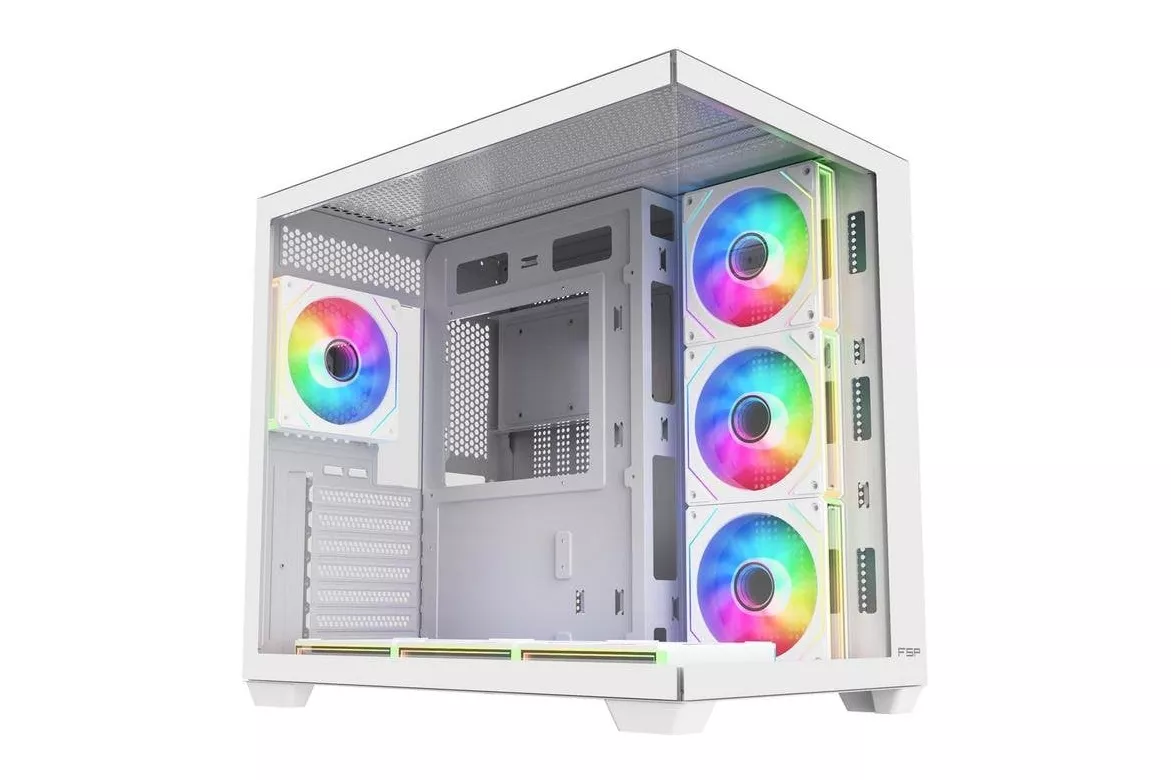 Carcasa FSP M341-WA Midi Tower ARGB Blanca