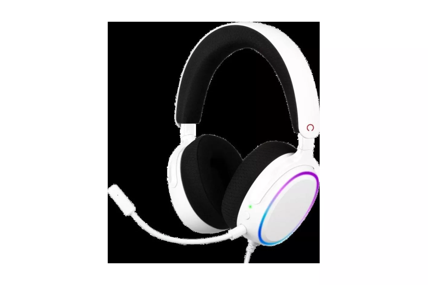 Auriculares Konix con cable USB para gaming en color blanco