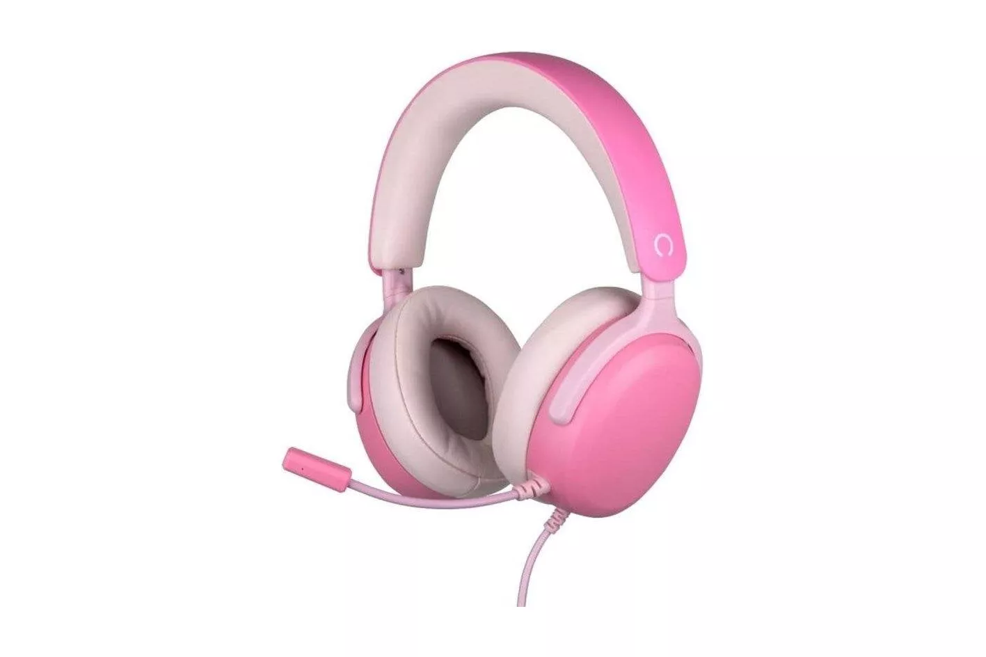 Auriculares Konix Nexus con cable jack 3,5 mm, micr&oacute;fono flexible y volumen, rosa