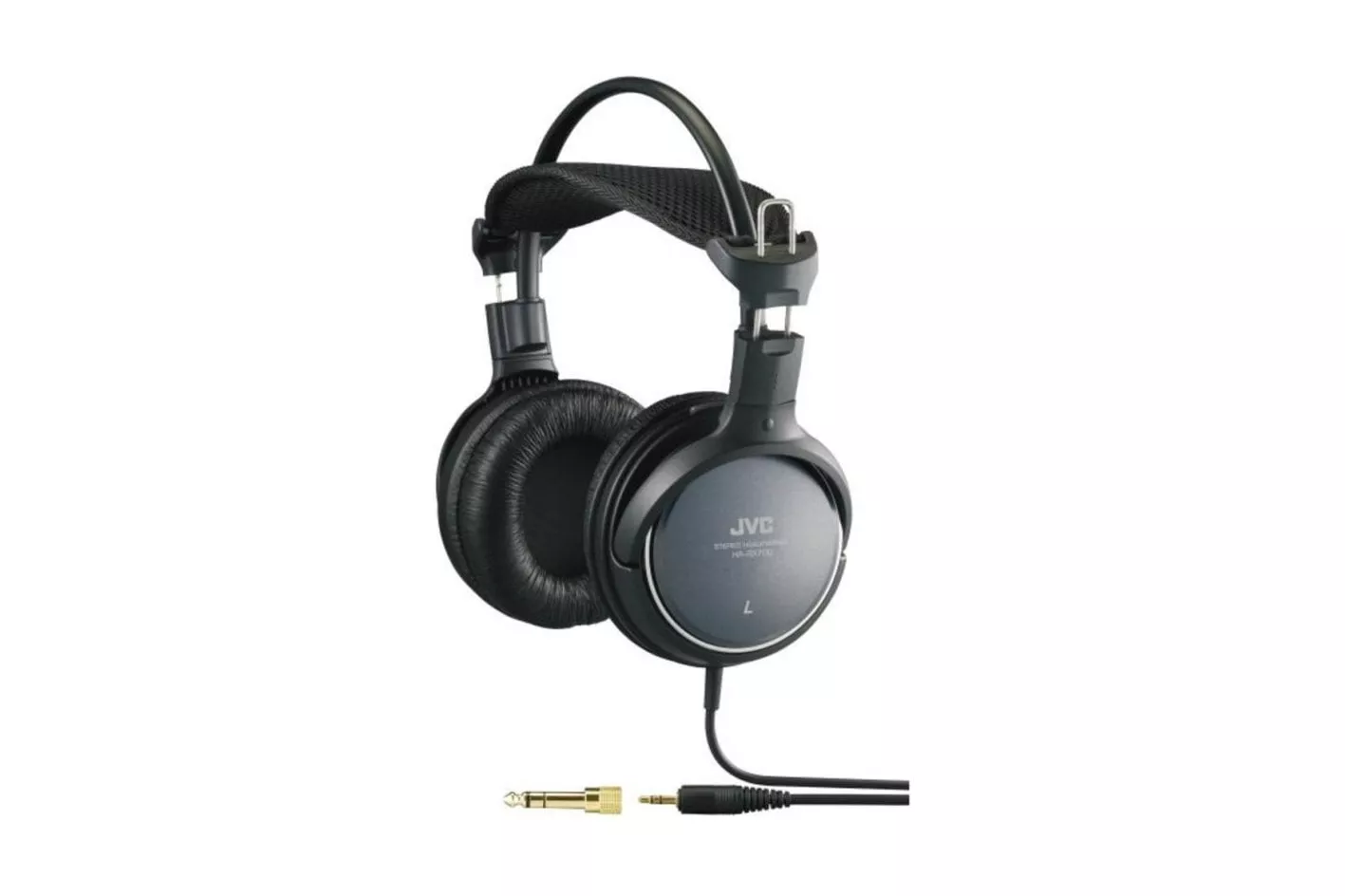 Auriculares JVC HA-RX700 con cable, conexi&oacute;n 3,5 mm, sonido din&aacute;mico y confort negro