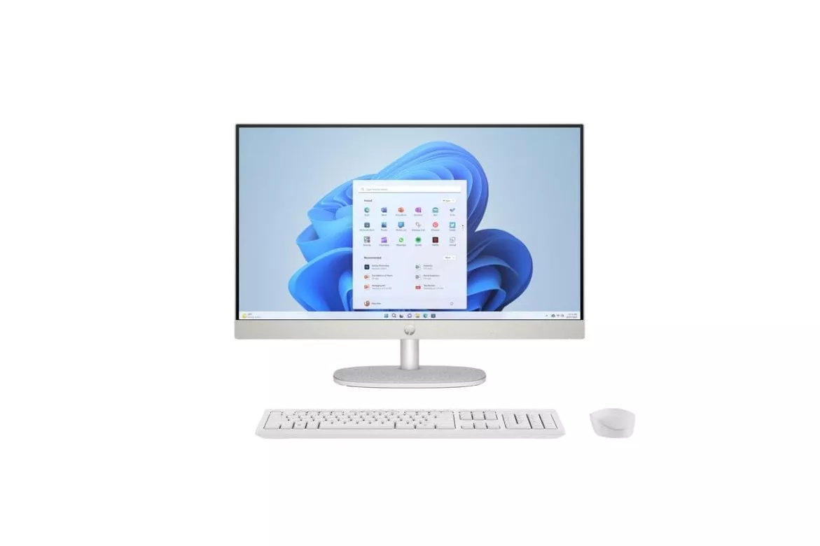 Ordenador Todo en uno HP 24-cr0180ns Intel Core i5-1335U 8GB 512GB SSD Iris Xe 23.8" Windows 11 Home Blanco
