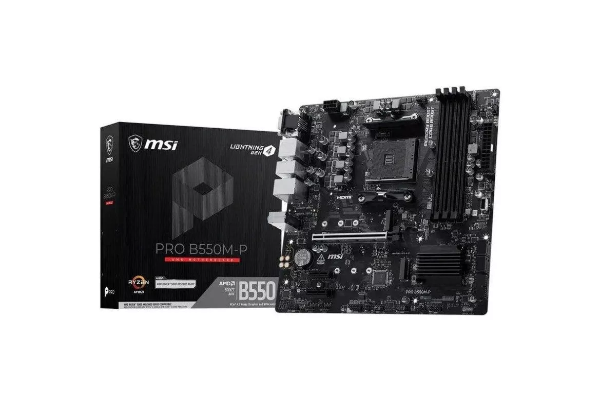 Placa Base MSI PRO B550M-P Socket AM4