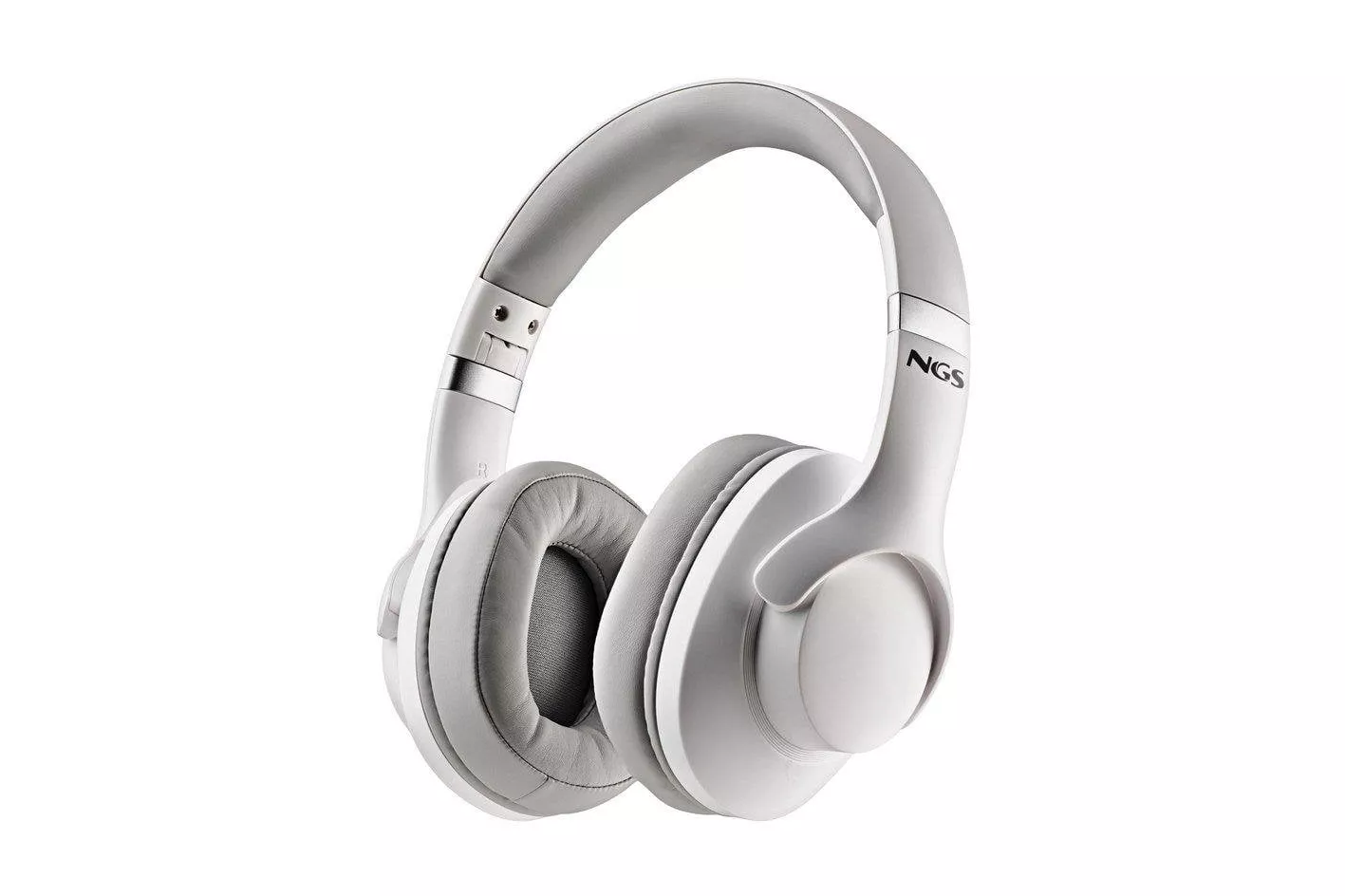 Auriculares NGS Artica Storm inal&aacute;mbricos Bluetooth con cancelaci&oacute;n de ruido y bater&iacute;a extra&iacute;ble blancos