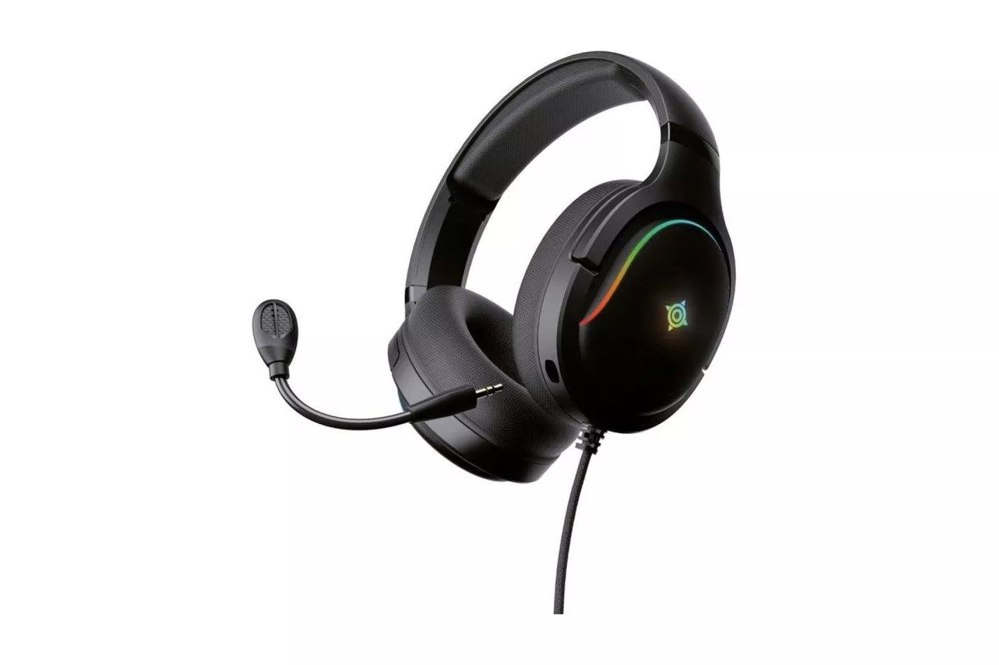 Auriculares NOVA Gaming Borealis con cable jack 3,5 mm RGB micr&oacute;fono desmontable negro