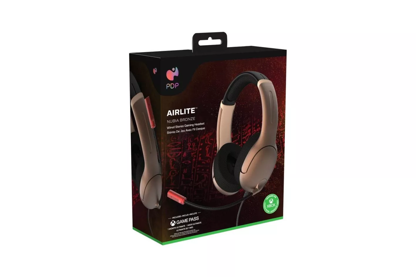 Auriculares PDP Airlite con cable USB para gaming Xbox Negro y Bronce