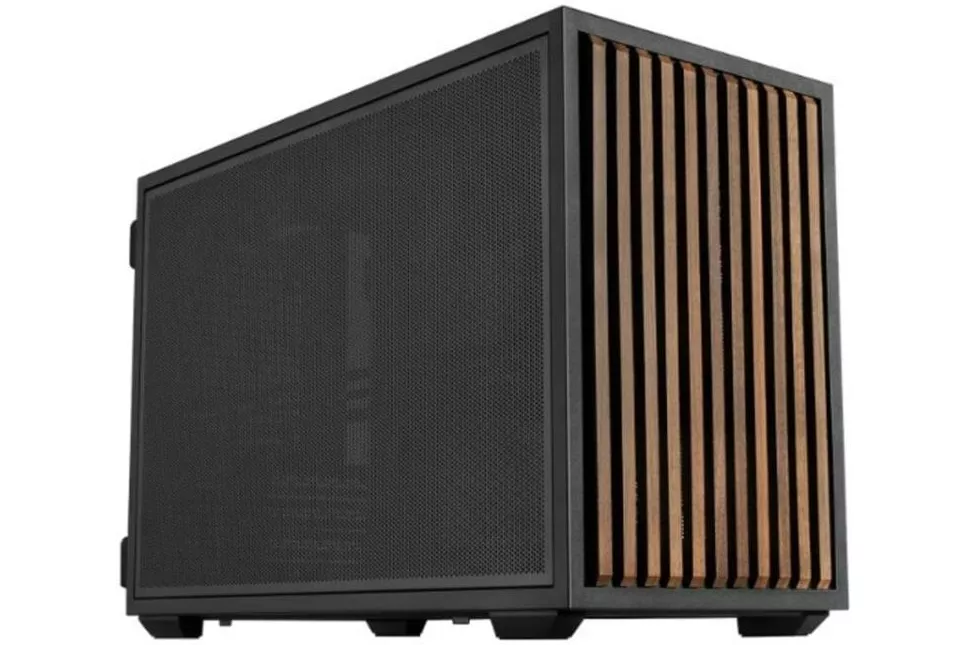Caja PC Lian Li B4-mATX Wood Mini Tower Micro ATX/Mini-ITX Negro