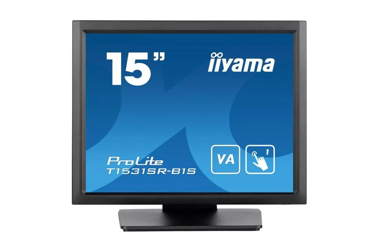 Monitor iiyama T1531SR-B1S 15" XGA LCD VA Pantalla T&aacute;ctil Altavoces VESA