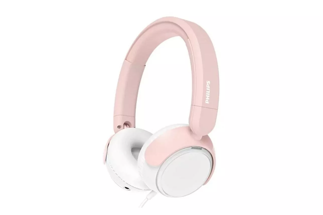 Auriculares Philips TAK2000PK/00 con cable, micr&oacute;fono integrado y dise&ntilde;o ajustable rosa