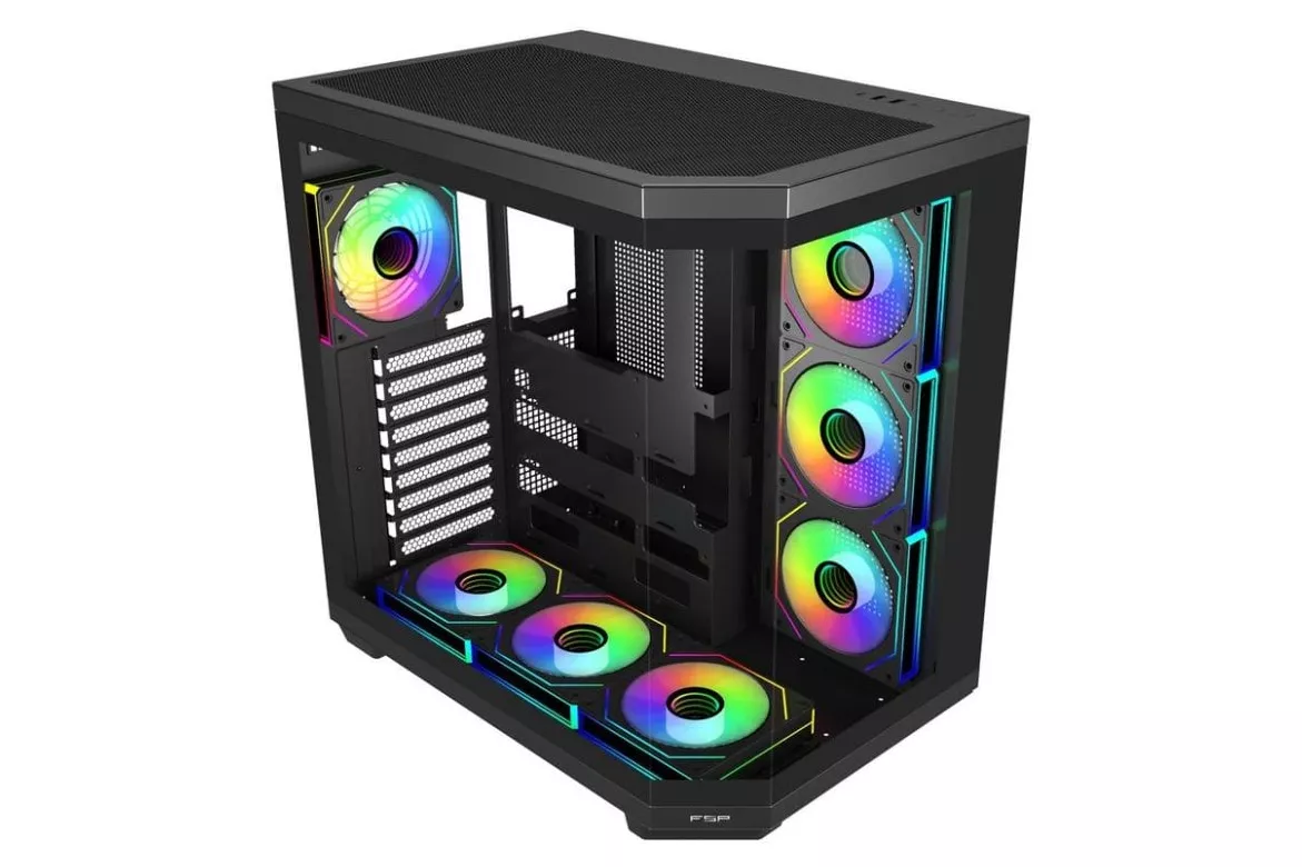 Caja PC Fortron U580-BA ATX Vidrio Templado ARGB Negro