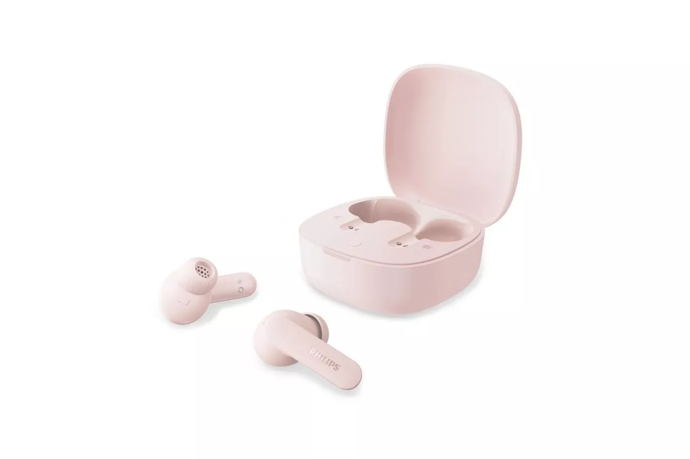 Auriculares Philips TAT2100 inal&aacute;mbricos Bluetooth TWS para llamadas y m&uacute;sica rosa