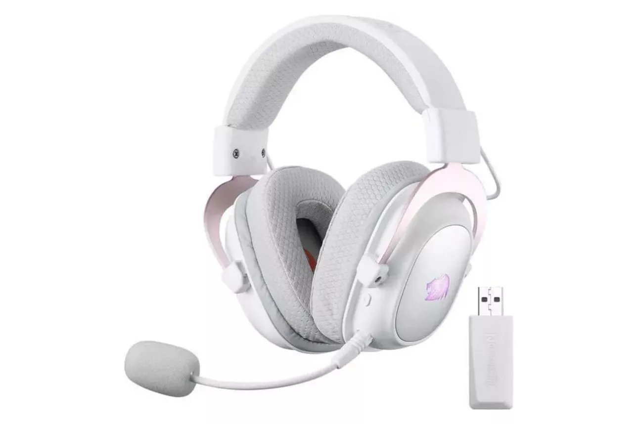 Auriculares Redragon H510 PRO inal&aacute;mbricos USB-C Bluetooth 2.4 GHz Gaming RGB negros