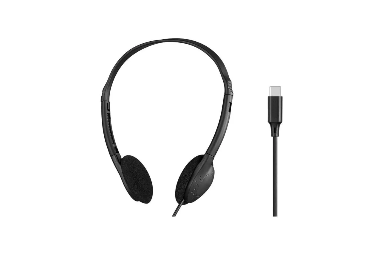 Auriculares Sandberg 825-32 con cable USB-C para oficina y teletrabajo negros