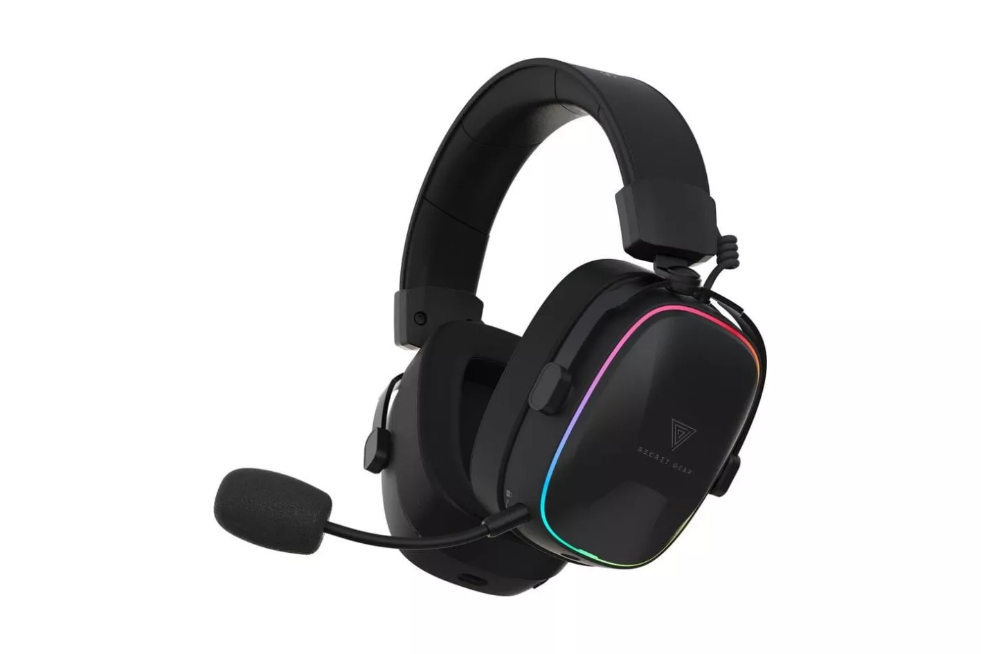 Auriculares Secret Gear SX2 inal&aacute;mbricos USB-C y Mini Jack con sonido 7.1 y micr&oacute;fono negro