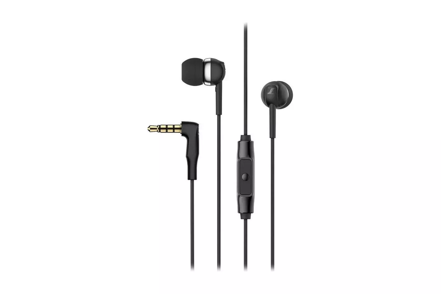 Auriculares Sennheiser CX 80S con cable, conector 3,5 mm, micr&oacute;fono y mando inline, negros