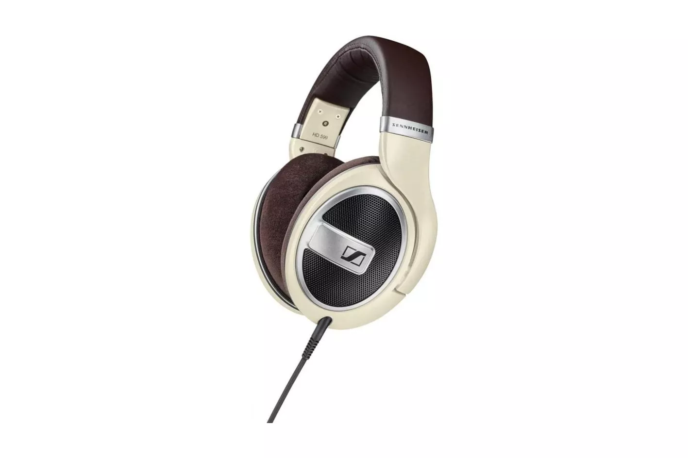 Auriculares Sennheiser HD 599 con cable, dise&ntilde;o abierto, sonido audiophile, color marfil