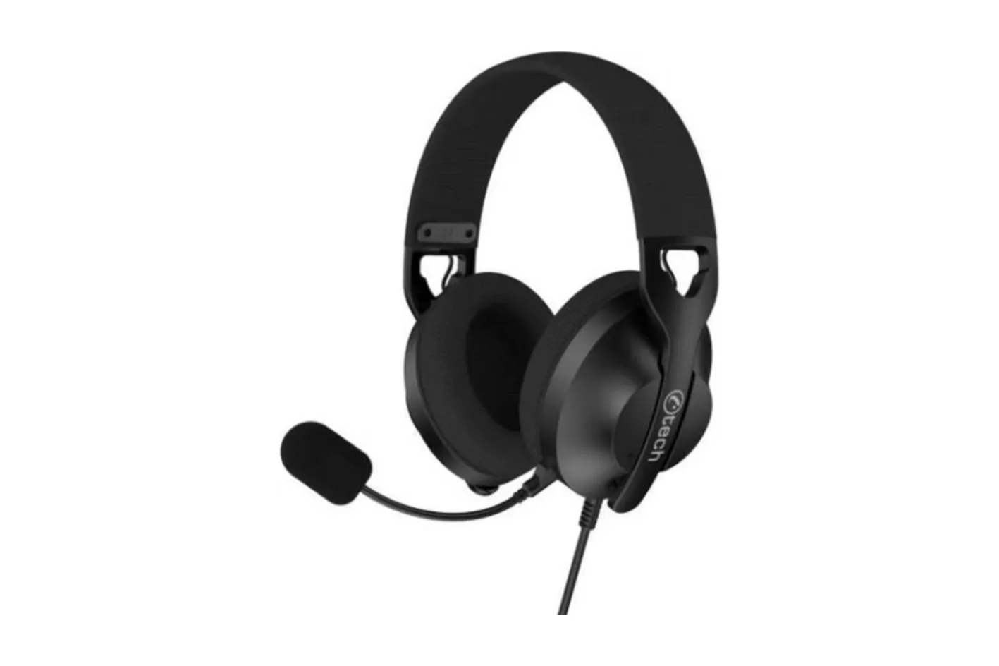 Auriculares C-Tech Nemesis V3 con cable USB, micr&oacute;fono desmontable y control volumen, negros