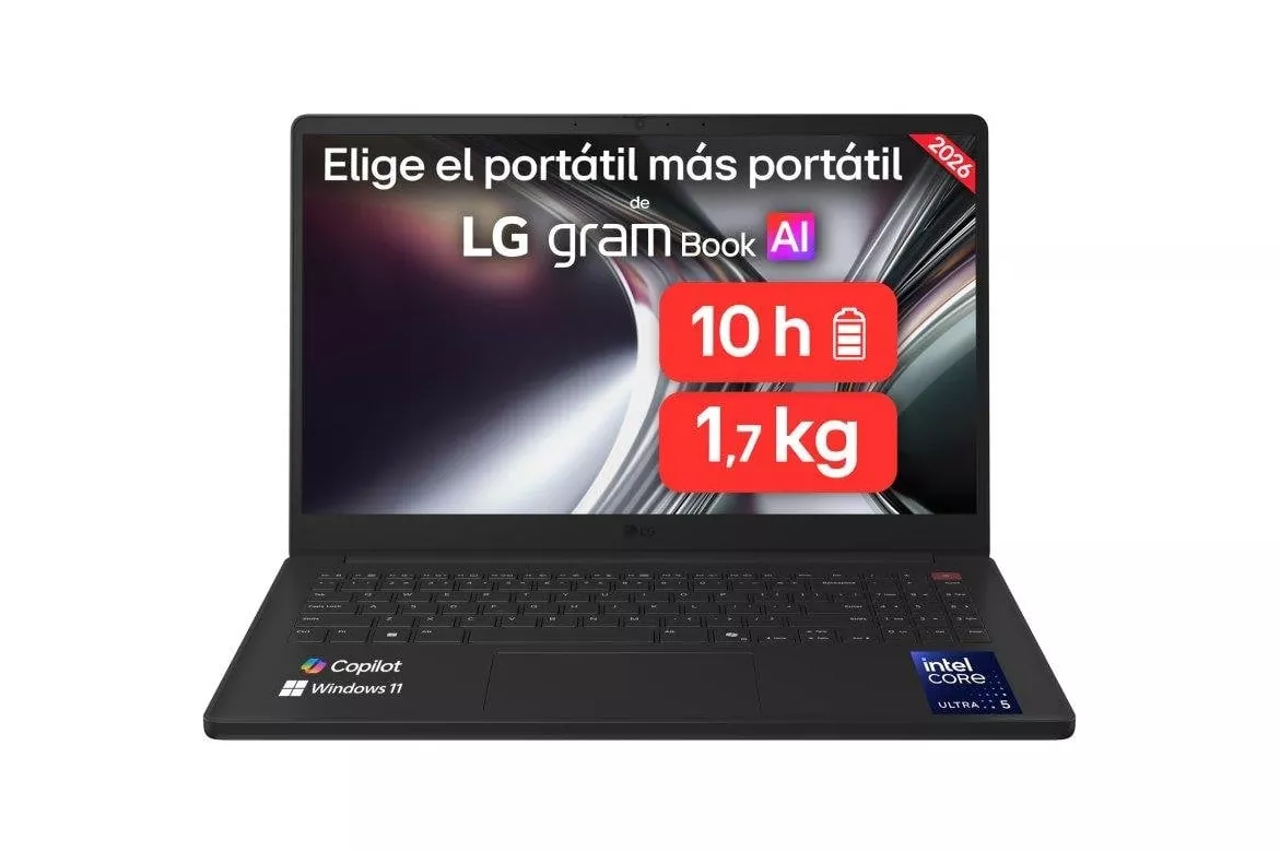Port&aacute;til LG GramBook 15U50U-G.AA55BN 15,6" Intel Core Ultra 5 115U 16GB 512GB SSD Intel Arc Windows 11 Home