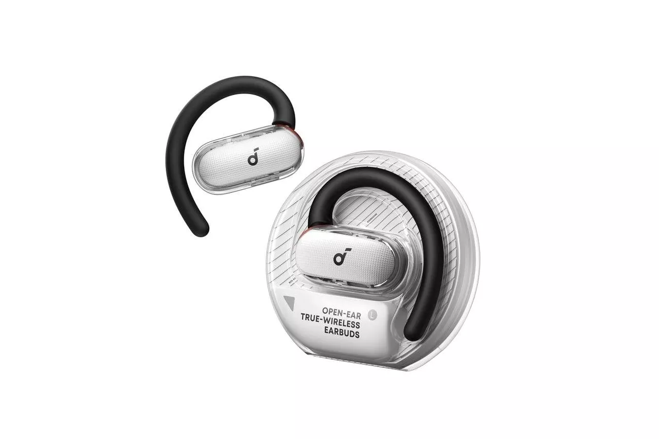 Auriculares Soundcore V40I inal&aacute;mbricos Bluetooth para llamadas y m&uacute;sica con IP55, blancos