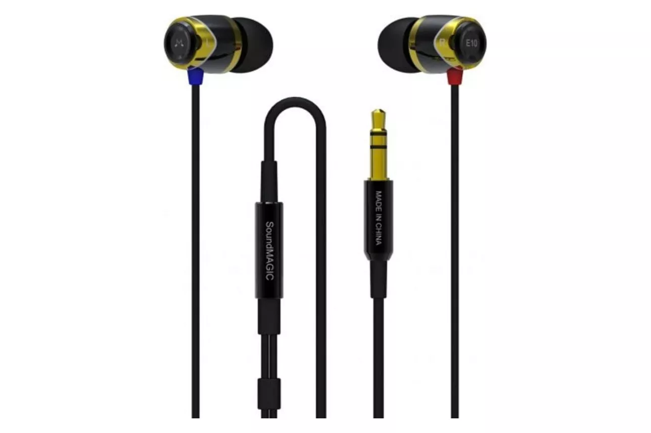 Auriculares SoundMagic E10 con cable trenzado Mini Jack 3,5 mm, color verde