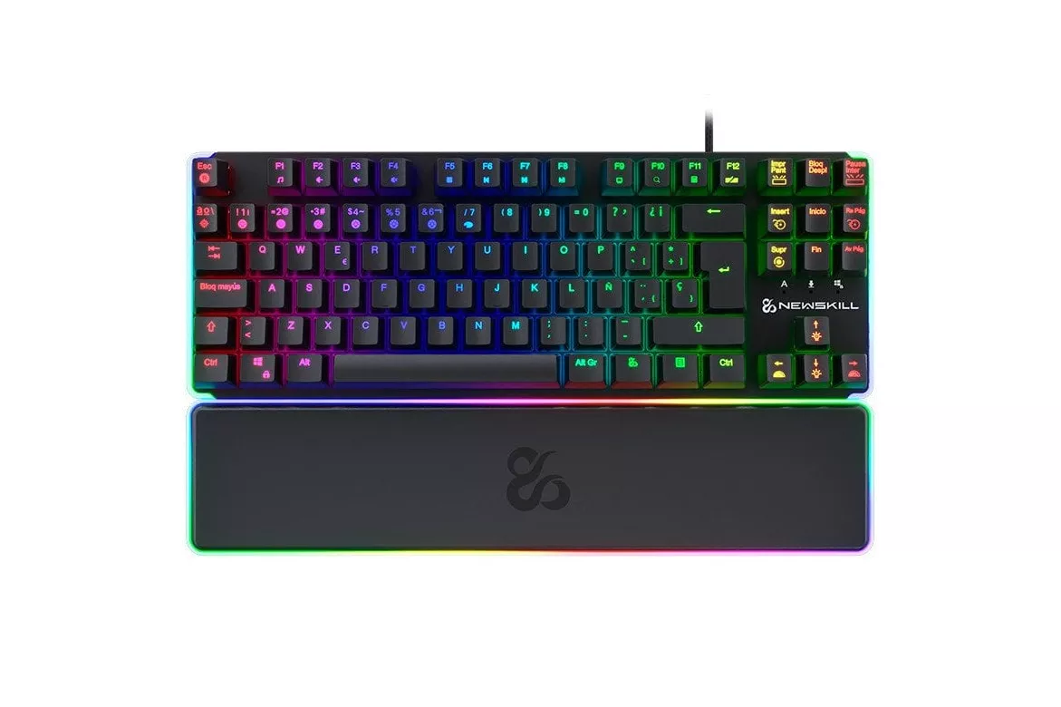 Newskill Gungnyr TKL Pro Teclado Optomec&aacute;nico Gaming RGB Switches Gateron Red Intercambiables
