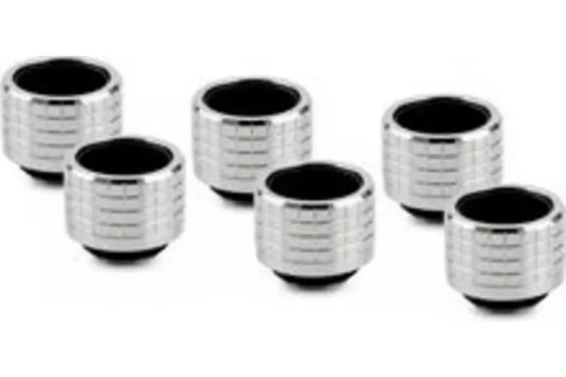 Refrigeraci&oacute;n l&iacute;quida Thermal Grizzly DeltaMate Fitting HT16 Gloss Nickel 6-Pack