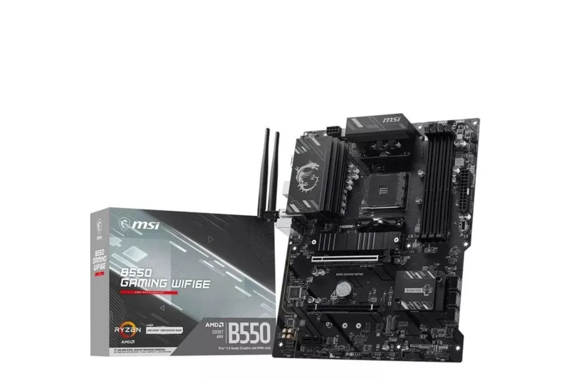 Placa Base MSI B550 GAMING WIFI AMD B550 AM4 DDR4 ATX WiFi 6E RGB