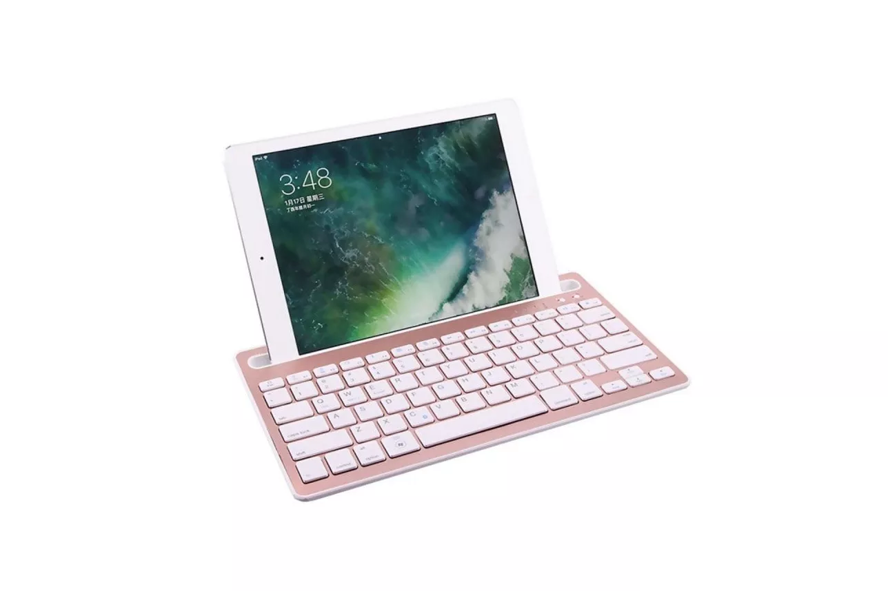 Teclado plegable Bluetooth Dam Electronics 608 Layout ES ultraligero soporte