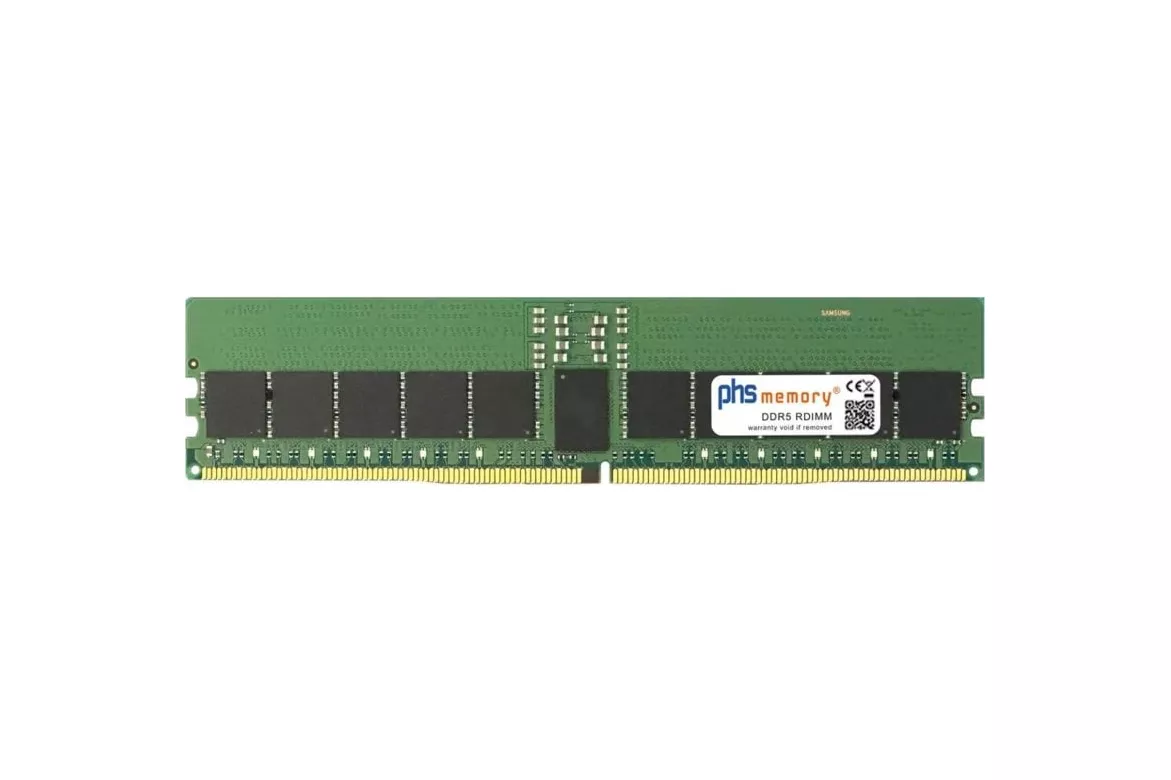 Memoria RAM PHS-memory SP608599 16GB 1x16GB DDR5 6400MHz ECC Registered DIMM