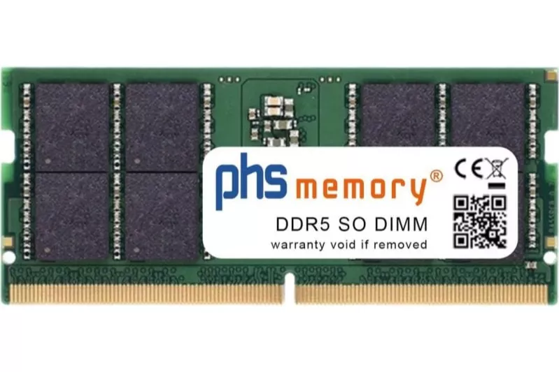 Memoria RAM PHS-memory SP624927 48GB DDR5 5600MHz SO-DIMM para MSI Notebook
