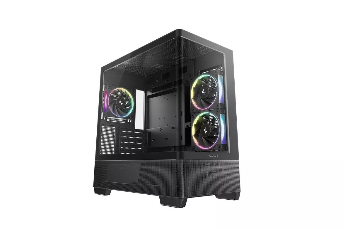 Caja PC DeepCool CG380U 3F Torre Negro Vidrio Templado RGB